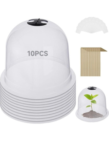Homaisson 10PCS Protectores de Plantas Reutilizables con Ventilación
