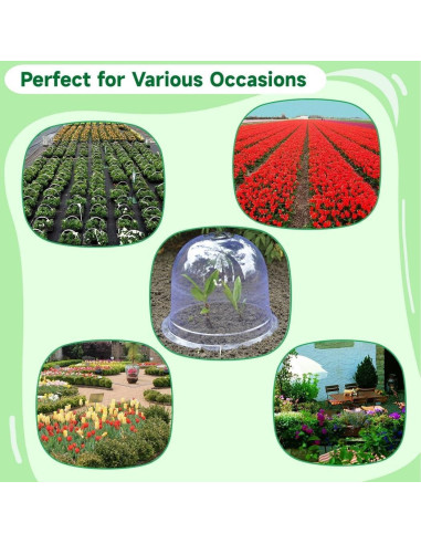 Homaisson 10PCS Protectores de Plantas Reutilizables con Ventilación