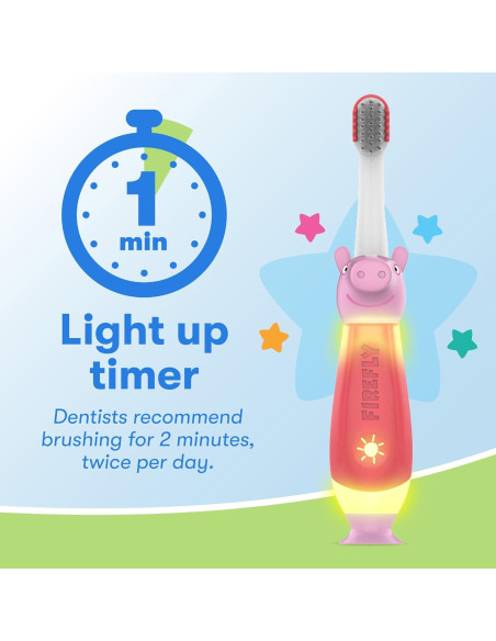 Cepillo de Dientes Peppa Pig Firefly First con Temporizador Iluminado