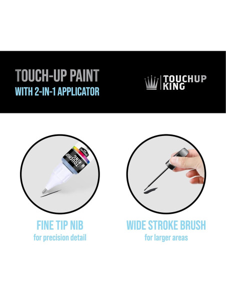 Bolígrafo de Pintura Automotriz Touch Up King Plata Brillante 22.18 ml