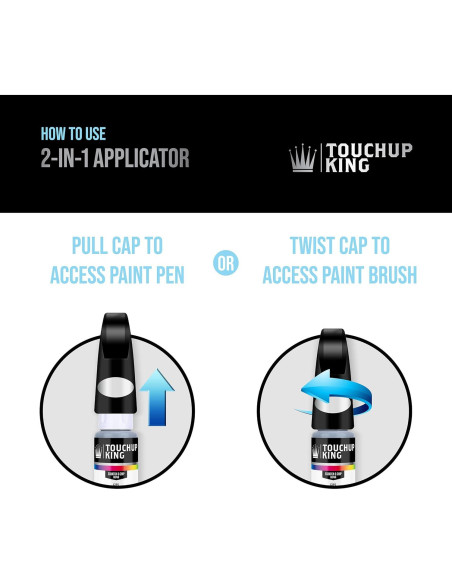 Bolígrafo de Pintura Automotriz Touch Up King Plata Brillante 22.18 ml
