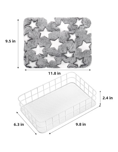 Plataforma para jaula de ratas Acshio 24.9x16 cm con forro