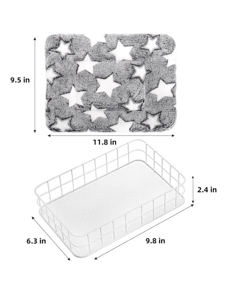 Plataforma para jaula de ratas Acshio 24.9x16 cm con forro