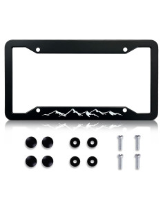 Marco de Placa de Licencia HCSS Aluminio Montaña 30.5x15.2 cm