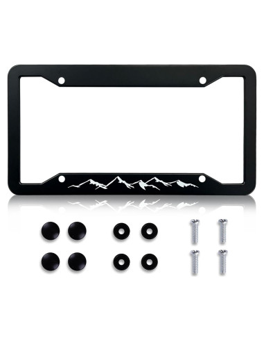 Marco de Placa de Licencia HCSS Aluminio Montaña 30.5x15.2 cm