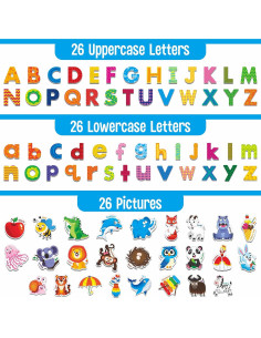 Juego de Alfabeto Magnético SpriteGru 78 Piezas para Niños 2