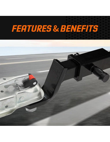 Cerradura de Acoplador de Remolque METOWARE 1/4" Diámetro