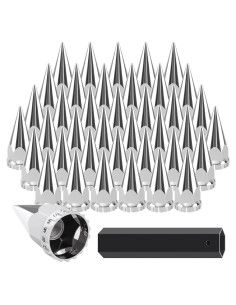 Cubiertas de tuerca de espiga 33mm Mytracpro 40PCS cromadas