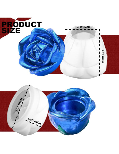 Molde de Tarro de Resina Rosa ZQYSING con Tapa 10.16 cm