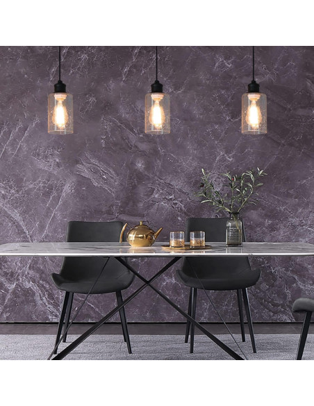 Pantallas de lámpara de vidrio Voguad 2 paquetes 10.16cm