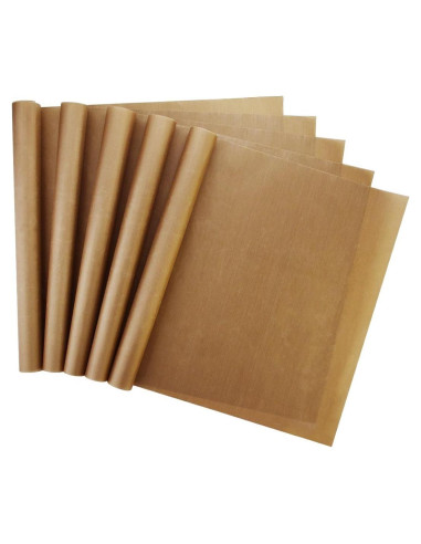 Paquete de 5 Hojas de Teflón Antiadherente Bantoye 40.64 x 60.96 cm