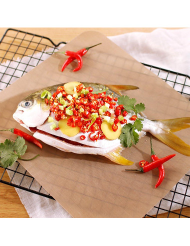 Paquete de 5 Hojas de Teflón Antiadherente Bantoye 40.64 x 60.96 cm