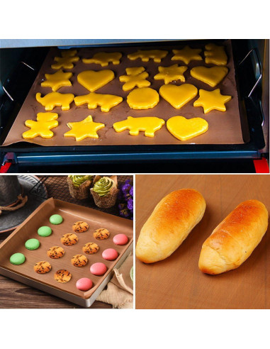 Paquete de 5 Hojas de Teflón Antiadherente Bantoye 40.64 x 60.96 cm