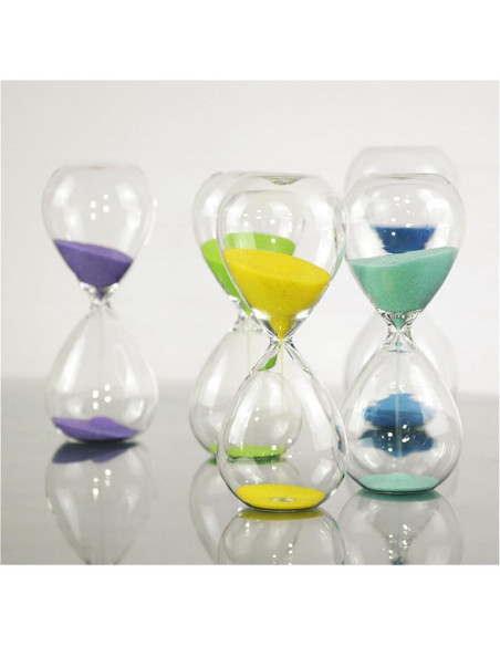 Reloj de Arena Falytemow 30 Minutos Vidrio Púrpura 23.5 cm