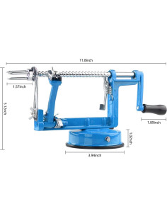 Pelador de Manzanas Femedo con Base de Succión y Cuchillas de Acero Inoxidable 2
