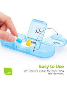 Organizador Semanal de Pastillas AUVON 3 Veces al Día Grande 2