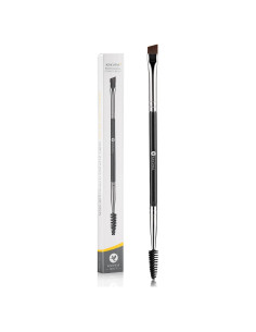 Brocha para Cejas KINGMAS Doble Extremo con Spoolie Negro