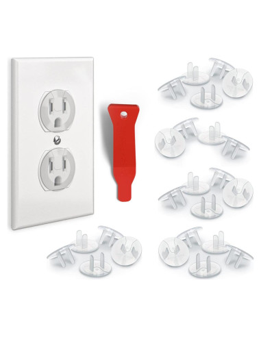 24 Cubiertas de Enchufes Baby Proof Me - Seguridad Infantil