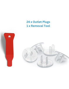24 Cubiertas de Enchufes Baby Proof Me - Seguridad Infantil 2