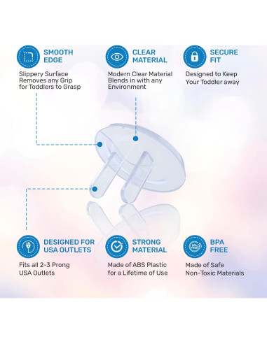 24 Cubiertas de Enchufes Baby Proof Me - Seguridad Infantil