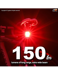 Luz Trasera Cygolite Hotshot Pro 150 Lúmenes USB Resistente IP64 2