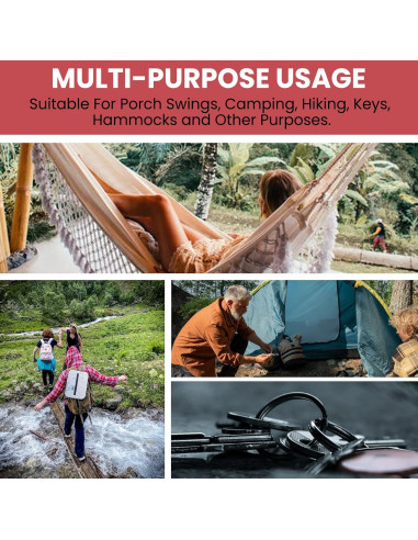 Brújula Compacta con Clip Carabiner TurnOnSport - 2 Piezas