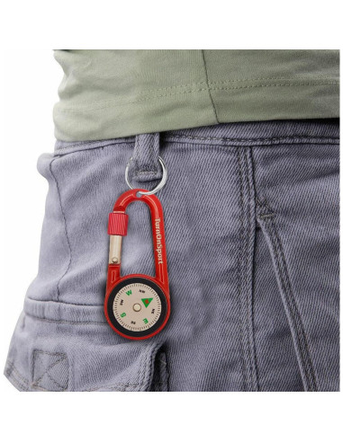 Brújula Compacta con Clip Carabiner TurnOnSport - 2 Piezas