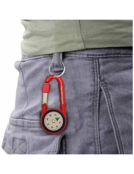 Brújula Compacta con Clip Carabiner TurnOnSport - 2 Piezas