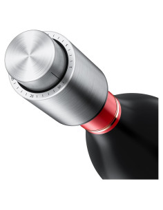 Tapones de Vacío para Botellas de Vino Hanlomele 2-en-1 Acero Inoxidable