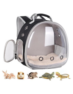 Mochila Portátil para Mascotas Pequeñas LAIRIES - Negra