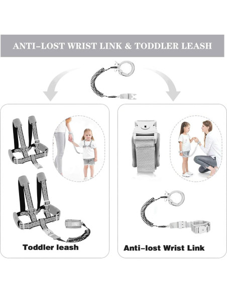 Arnés de Seguridad para Niños Dream Lin 2m Correa Negra