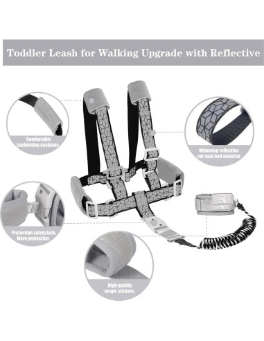 Arnés de Seguridad para Niños Dream Lin 2m Correa Negra