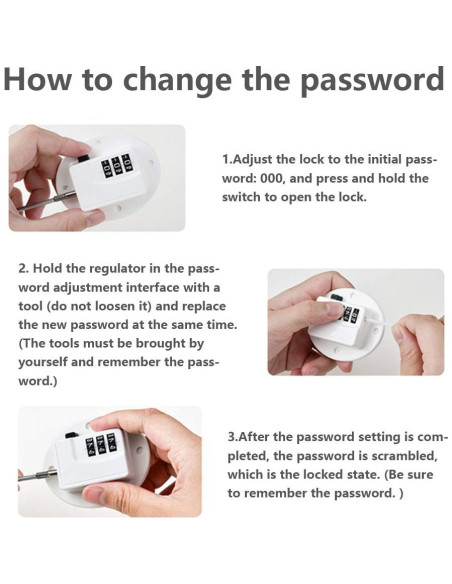 Cerradura de Refrigerador con Código YX1AQS-006 Negra 1PCS