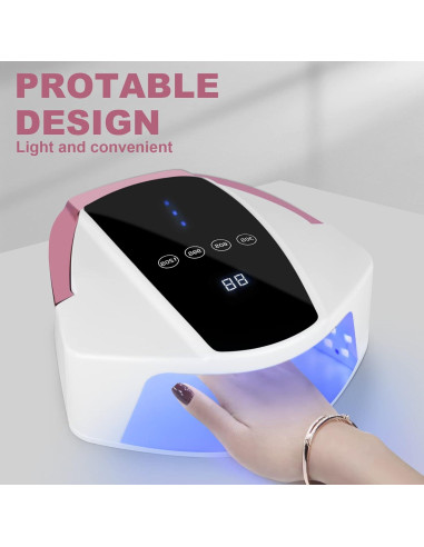 Lámpara UV LED Inalámbrica 96W Linssy - Curado Esmalte Gel