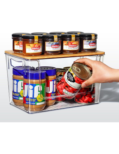 2 Organizadores Apilables Spacemart para Cebollas y Papas