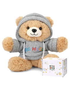 Osito de Peluche Big Hugs con Sudadera y Caja de Regalo
