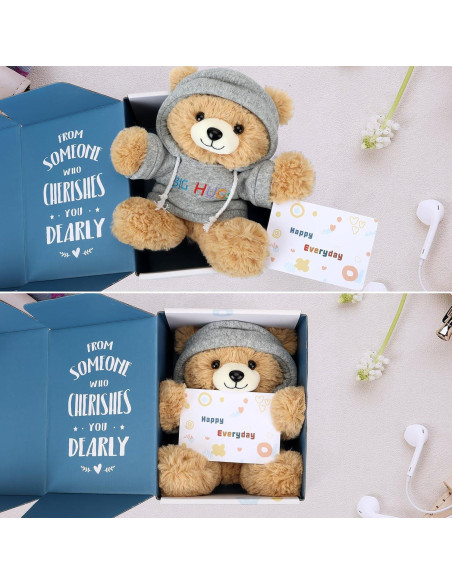 Osito de Peluche Big Hugs con Sudadera y Caja de Regalo