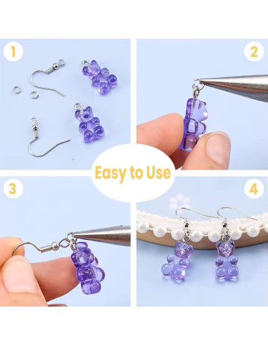 Kit de Ganchos para Aretes Hipoalergénicos Oro 600 Piezas