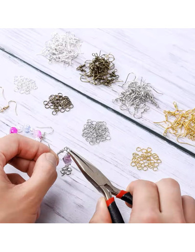 Kit de Ganchos para Aretes Hipoalergénicos Oro 600 Piezas