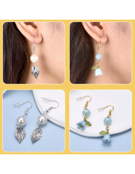 Kit de Ganchos para Aretes Hipoalergénicos Oro 600 Piezas