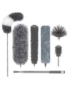 Plumero de Microfibra DELUX 7 PCS Extensible 254 cm Lavable