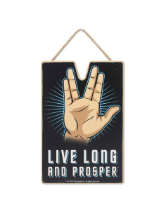 Decoración de Pared Star Trek Larga Vida y Prosperidad - Madera