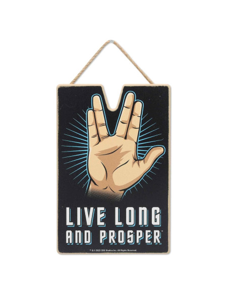 Decoración de Pared Star Trek Larga Vida y Prosperidad - Madera