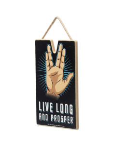 Decoración de Pared Star Trek Larga Vida y Prosperidad - Madera 2