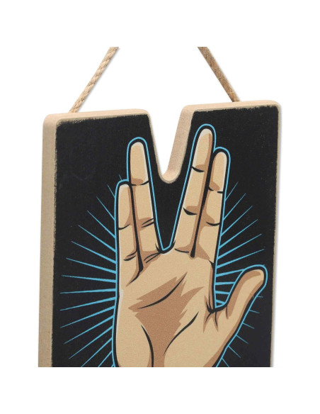 Decoración de Pared Star Trek Larga Vida y Prosperidad - Madera