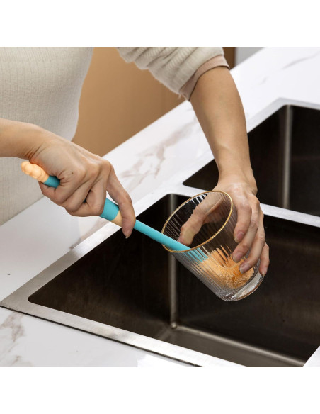 Cepillo de Silicona Ajustable Chemimoso para Botellas y Biberones