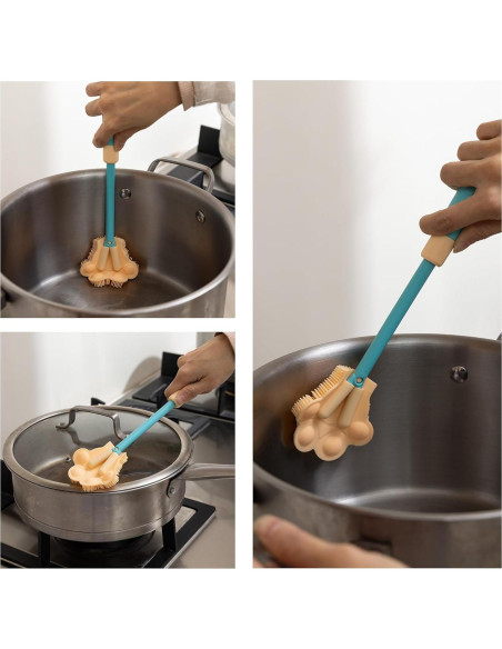 Cepillo de Silicona Ajustable Chemimoso para Botellas y Biberones