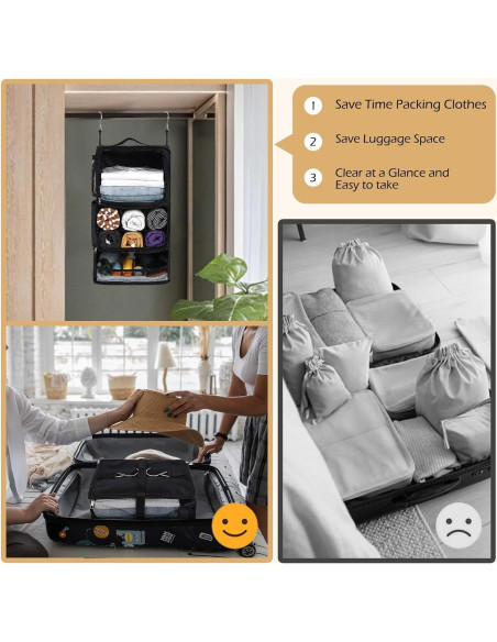 Bolsa de Almacenamiento Colgante Surblue XL Negro Impermeable Bolsa de Almacenamiento Colgante Surblue XL Negro Impermeable