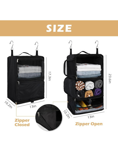 Bolsa de Almacenamiento Colgante Surblue XL Negro Impermeable