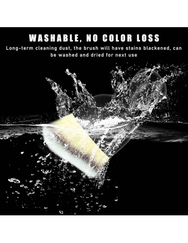 Cepillo de Polvo para Interior de Auto Dickno Beige 4.5x9.8cm